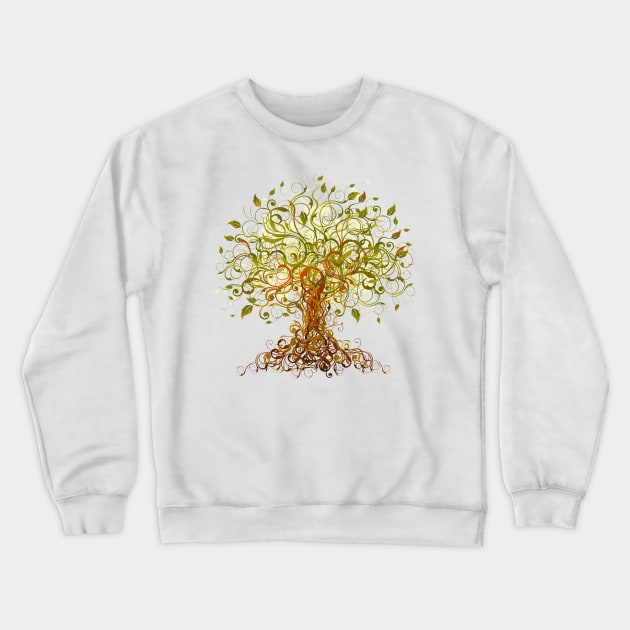 Abstract Swirl Tree Crewneck Sweatshirt by Makanahele